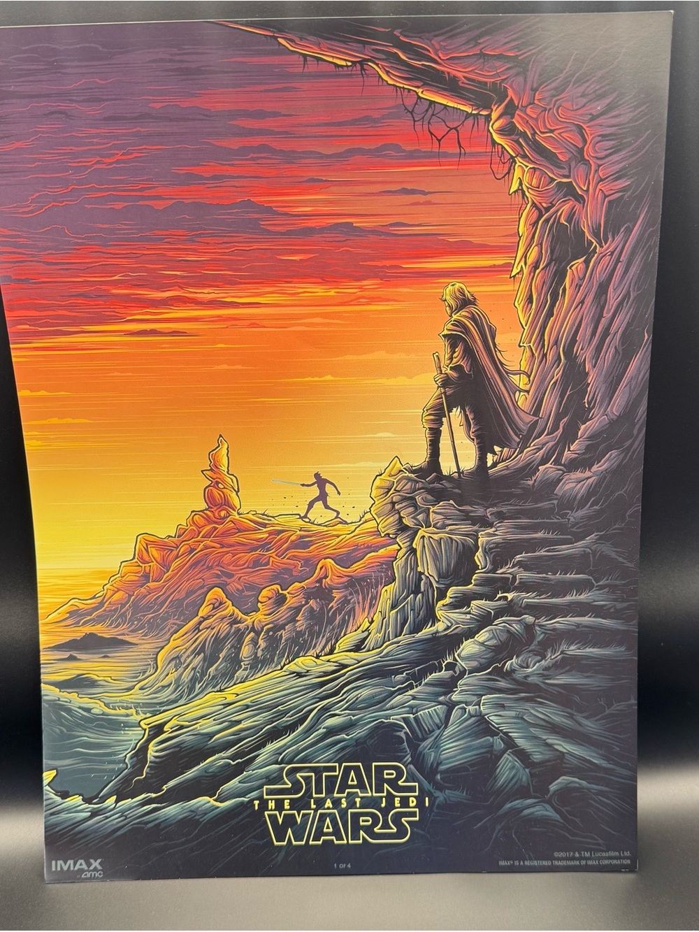 Star Wars AMC Exclusive IMAX The Last Jedi #1 of 4 and Rogue One Poster
